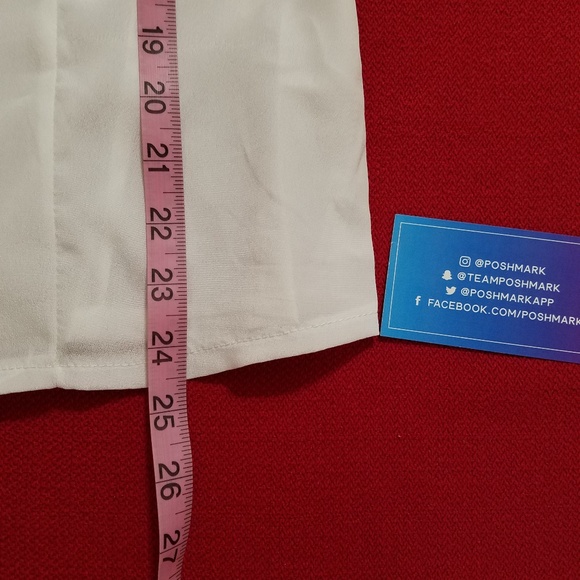 White long sleeve blouse with black bows Semi-Sheer Size Small/Medium - Picture 4 of 7